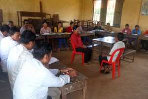 Practising counseling skills makes part of TPO's Mental Health training for Village Support Groups.